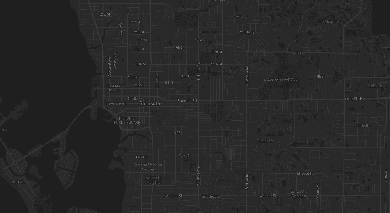sarasota fl map